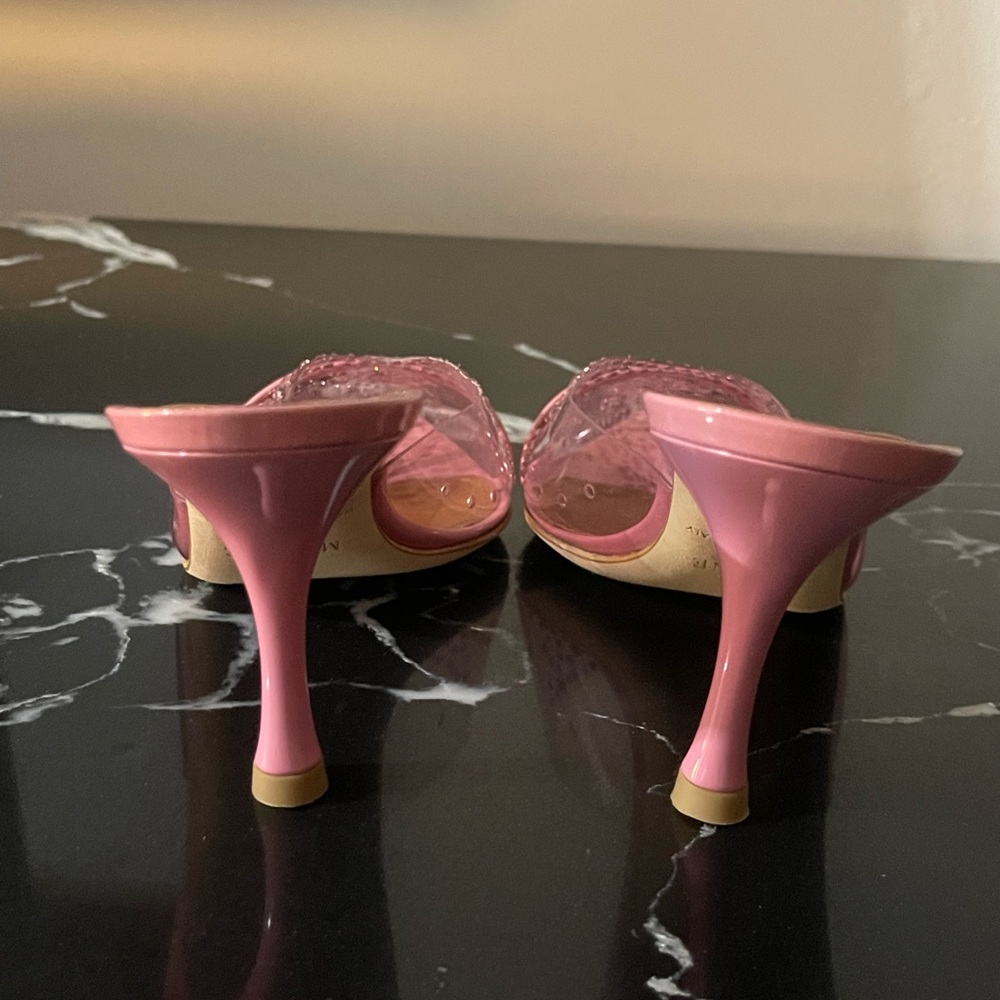 Malone Souliers Pink Crystal-Embellished Heels - Picture 3 of 4